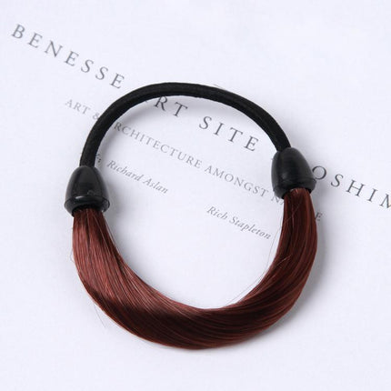 Fashion Straight Hair Band Elastic Hair Rope Wig Ponytail Holder Scrunchie