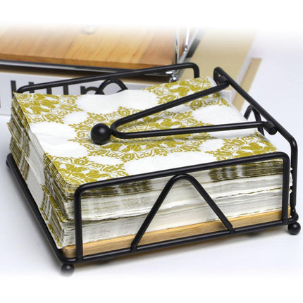 Steel Napkin Holder Serviette Rack Organiser Kitchen Serving Bar 3 Colours