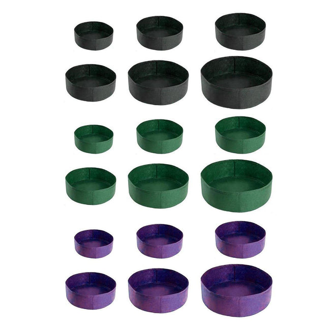 5x Felt Planting Bag Round Vegetable Garden Flower Seedling Grow Bags for Plants