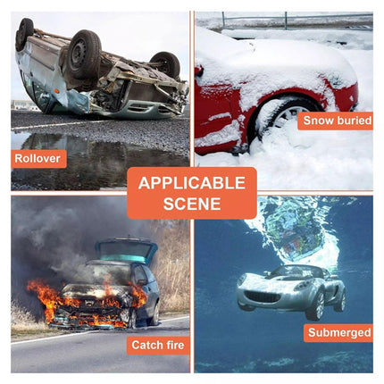 3PCS Car Window Glass Breaker Emergency Escape Safety Seat Belt Cutter Key Ring - Aimall