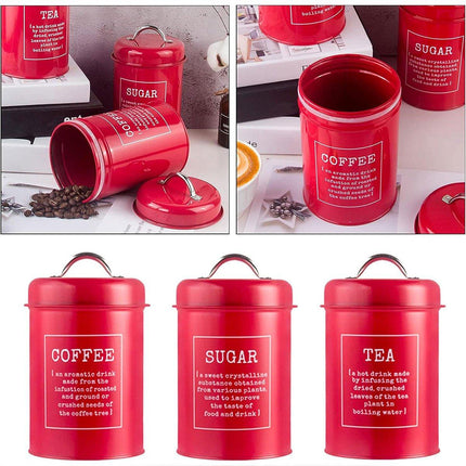 3 Pcs Multi-Purpose Sealed Jars with Airtight Lids for Kitchen Organization