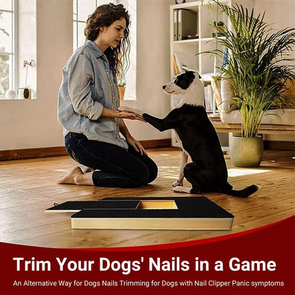 Wooden Pull-Out Dog Scratching Board Durable Pet Grooming Tool for Home Use