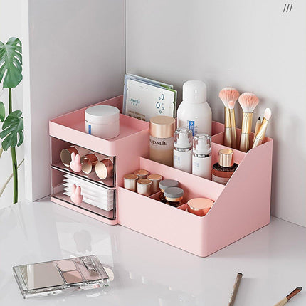 Cartoon Drawer Type Cosmetic Jewelry Storage Box Desktop Student Stationery Box