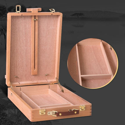 Portable Folding Easel Art Drawing Painting Wood Table Desktop Box Board - Aimall