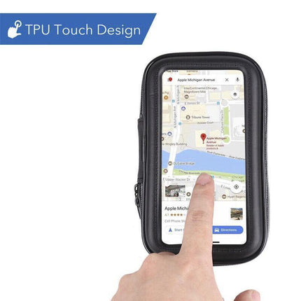 Waterproof Bicycle Bike Motorcycle Handlebar Mount Holder Case For Mobile Phone - Aimall