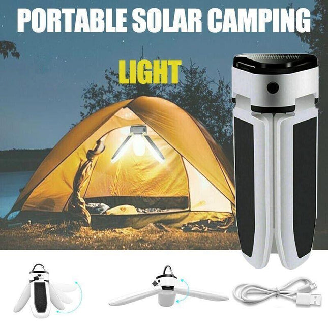 Solar Camping Light Led Lantern Tent Lamp Usb Rechargeable Hiking Outdoor Lights - Aimall