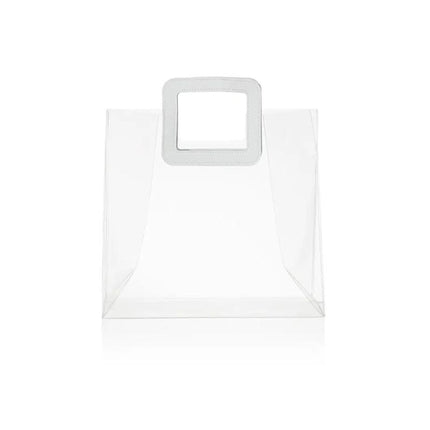 10 x Clear PVC Transparent Handbags for Shopping & Weddings - Aimall