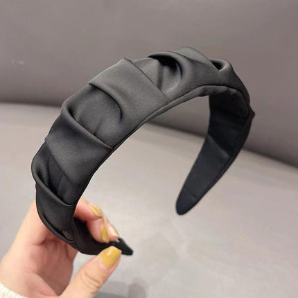 Women Headband Hairband Ruched Ruffle Headband Headwear Hair Band Hoop Fashion - Aimall