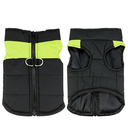 2XL Large Dog Jacket Padded Waterproof Pet Clothes Warm Windbreaker Vest Coat Winter - Aimall