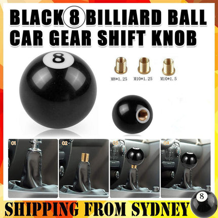 Black 8 Billiard Car Shift Knob Universal - Aimall