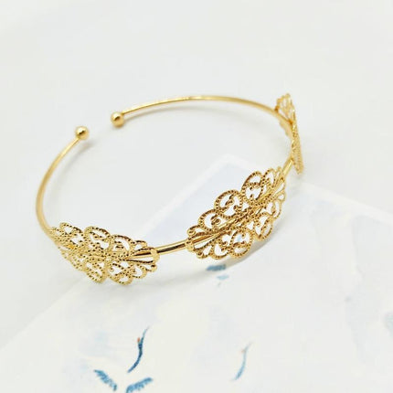 Women Upper Arm Cuff Armband Adjustable Jewelry Bracelet Minimalist Bangle Gift - Aimall