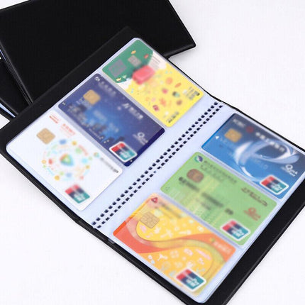 Business Card Holder 120 Pocket Name ID Credit Card Travel Book Wallet Organiser - Aimall