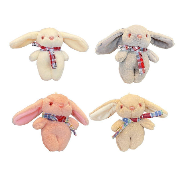 Cartoon Rabbit Doll Plush Toy Key Chain Accessories Bag Pendant Gift Keychain - Aimall