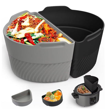 2PCS Reusable Food Grade Slow Cooker Liner Divider Non Stick Easy Clean Pan