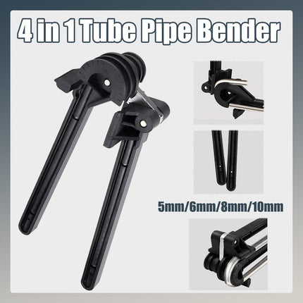 180 Degrees Tube Pipe Bender 4 in 1 for Brake Line Tubing 3/16 1/4 5/16 3/8