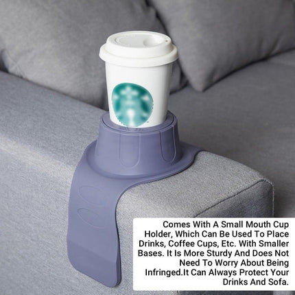 Couch Cup Holder Silicone Drink Coaster Tray Sofa Armrest Stand Car Cup Holder