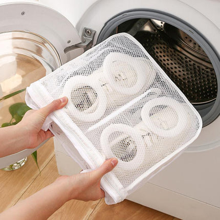Mesh Laundry Shoes Bags Dry Shoe Organizer Portable Washing Bags - Aimall