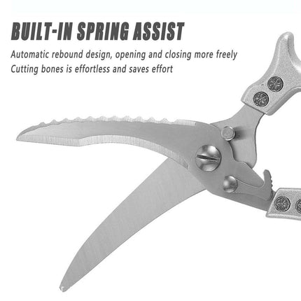 Stainless Steel Kitchen Scissors Multipurpose Ultra Sharp Utility Shears Tool