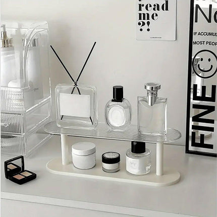 Desktop Organizer Rack 2 Tier Storage Shelf Office Display Stand Space Saver