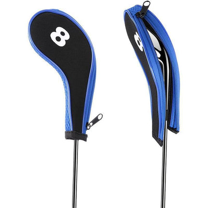12Pcs Golf Head Cover Iron Putter Driver Headcover Protective Set Club Covers - Aimall