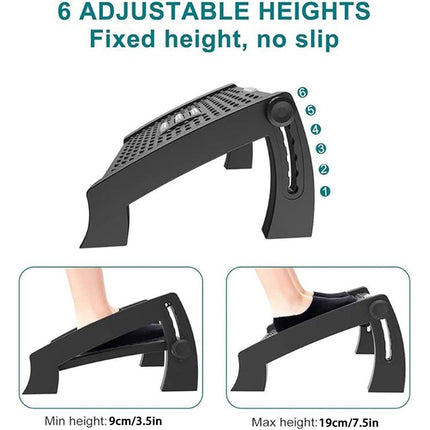 1PC Adjustable Office Foot Rest Pedal Stool Sofa Leg Support for Home or Desk Use