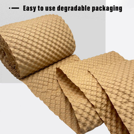 Cowhide Pressure Bubble Paper Roll Shock Absorbing Biodegradable Cushioning Wrap