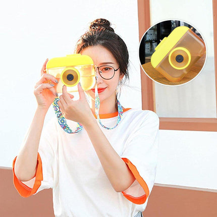 Plastic Camera Straw Mug Backpack Leak Proof Outdoor Travel Mug Hiking Camping