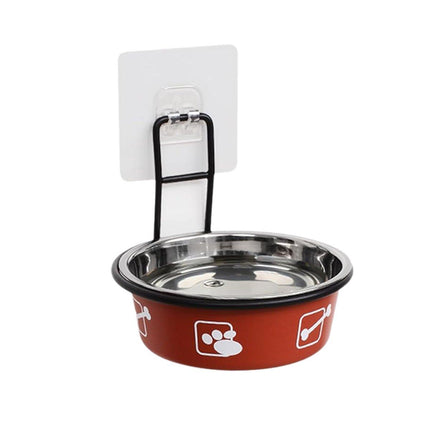 Stainless Steel Pet Bowl Hanging Cat Food Water Bowl Durable for Dogs and Cats