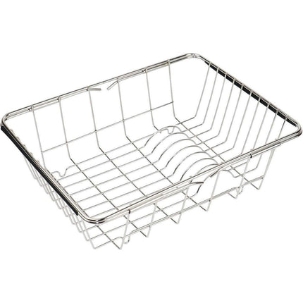 Stainless Steel Sink Draining Basket Telescopic Dish Rack Kitchen Storage Holder