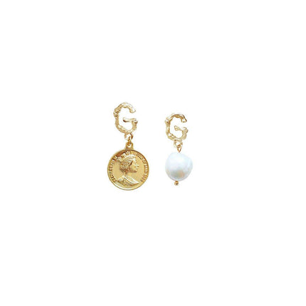 Vintage Baroque Style Imitation Pearl Earrings Women Elegant Fashion Jewelry