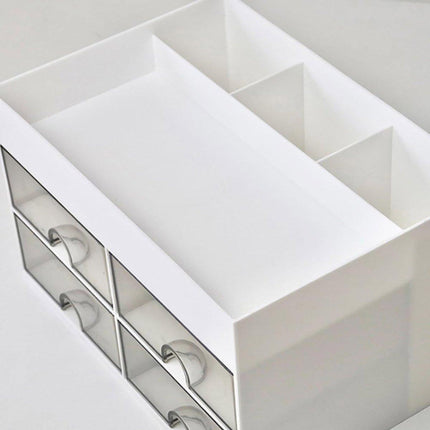 Large Capacity Pen Storage Box Desktop Organizer Multi-functional Stationery Box