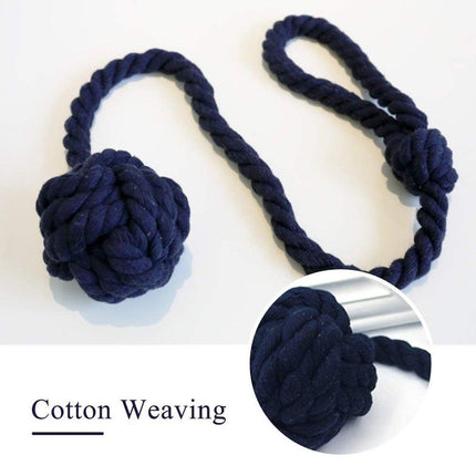 1pair Braided Cotton Curtain Tiebacks No Hole Curtain Holdbacks Hanging Balls