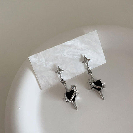 Four Star Stud Earrings for Women Stylish Sweet Cute Jewelry Fashion Accessories