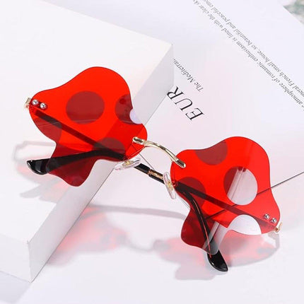 Decorations Party Favor Sunglasses for Women Eyewear Mushroom Shape Sun Glasses - Aimall