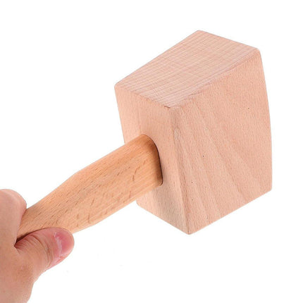 DIY Leather Craft Tools Square Solid Wood Hammer Mallet for Leatherworking