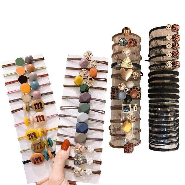 Fashion Head Rope Ins Hollow Rhinestone Hair Circle Fresh Women Hair