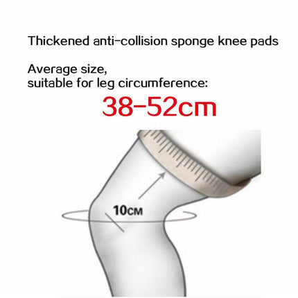 Knee Pad Crashproof Antislip Brace Leg Sleeve Protector Guard Support Men - Aimall