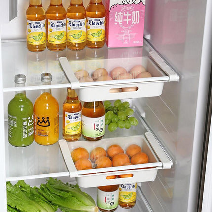3pcs Pull Out Egg Drawer Organizer for Refrigerator Home Storage Tray Kitchen