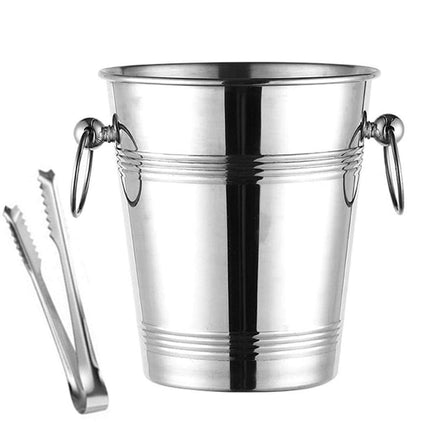5L Stainless Steel Ice Bucket Champagne Wine Bucket Hotel Bar Ice Container