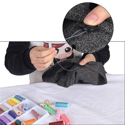 50 Rolls Polyester Colors Sewing Thread Box Kit Set For DIY Sewing Machine Home - Aimall