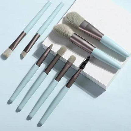 8PCS Eyeshadow Makeup Brush Set Travel Cosmetic Brushes Kit Brushes Kit with Bag - Aimall