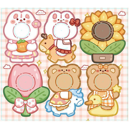 180pcs Cartoon Pattern Children's Lollipop Decorative Paper Cards Party Favors