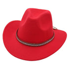 Western Cowboy Hat American  Jazz Hat for Men Women Upside Down Top Hat