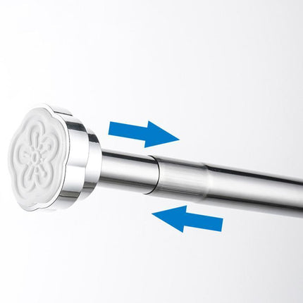 Adjustable Tension Rod Extendable Rack Shower Wind Curtain Closet Pole 50-160cm - Aimall