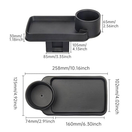 Car Storage Box Clip In Cup Holder Multifunctional Vehicle Seat Side Organizer