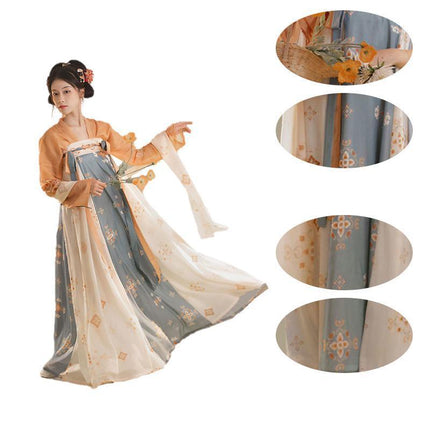 Hanfu Dress Women Ancient Chinese Traditional Hanfu Female Fairy Spring/Summer - Aimall
