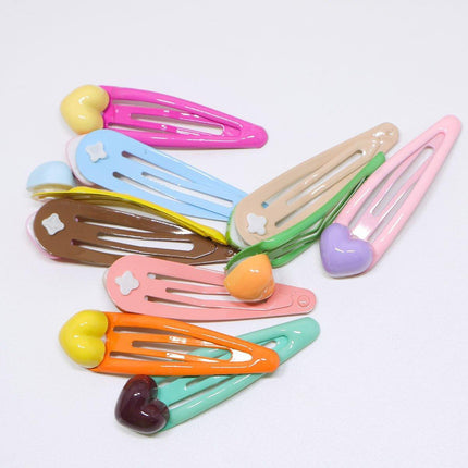 Colourful Hair Clips for Girls Sweet Cute All Matching Side Bangs Accessories