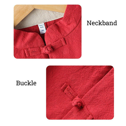 Boys Traditional Chinese Hanfu Cotton Linen Outfit Ancient Style Costume