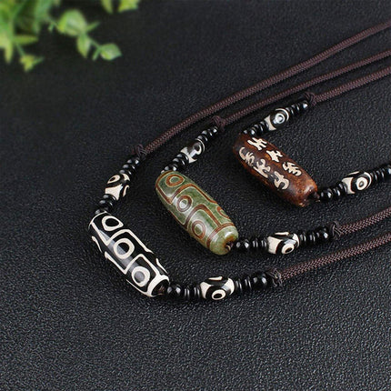 Ethnic Bead Choker Necklace Cotton Linen Fashion Jewelry Accessories for Women