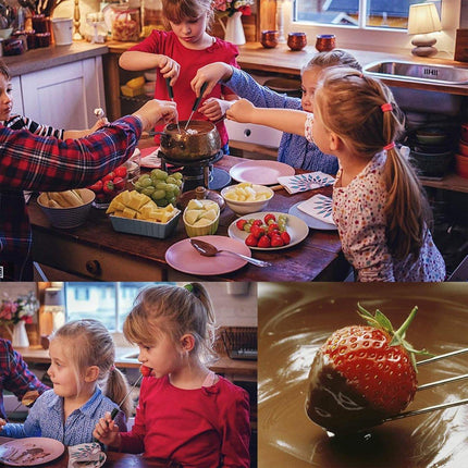 10PCS Stainless Steel Chocolate Dipping Fork Set Cake Decorating Tool Fruit Fork